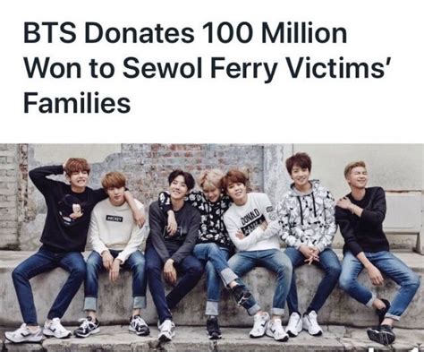 bts donation list